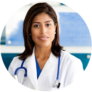 Doctor looking into the camera